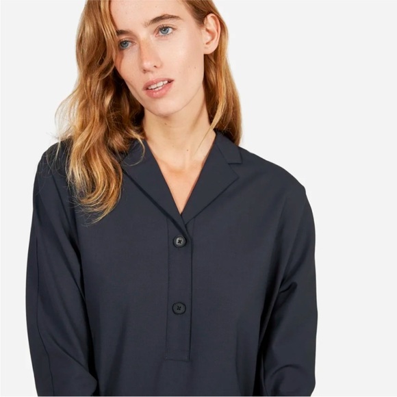 Everlane Artist Smock Wool Blend Tunic Shirtdress - Picture 2 of 11